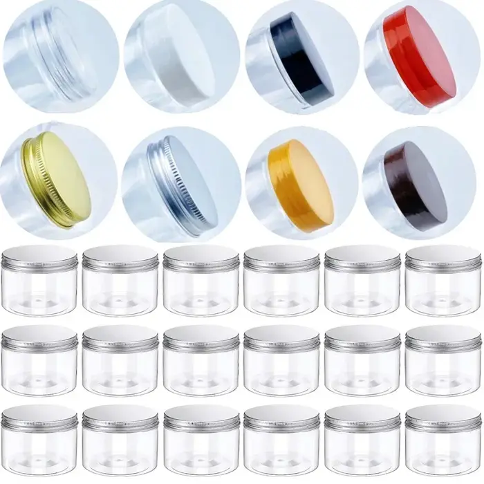 Pots en plastique transparent de 150 à 580ml