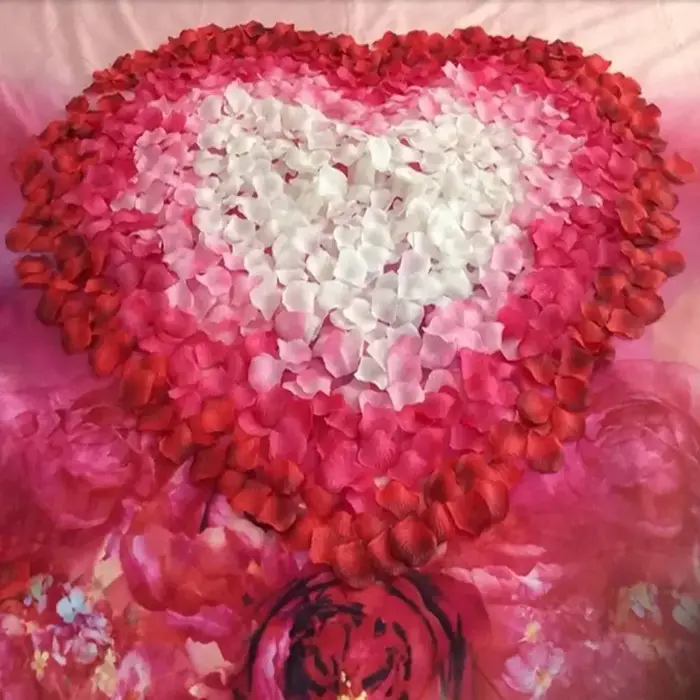 Pétales de roses artificielles
