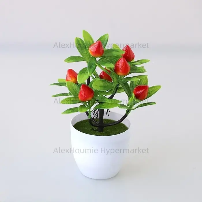 Faux arbre à citron, petite plante artificielle en plastique