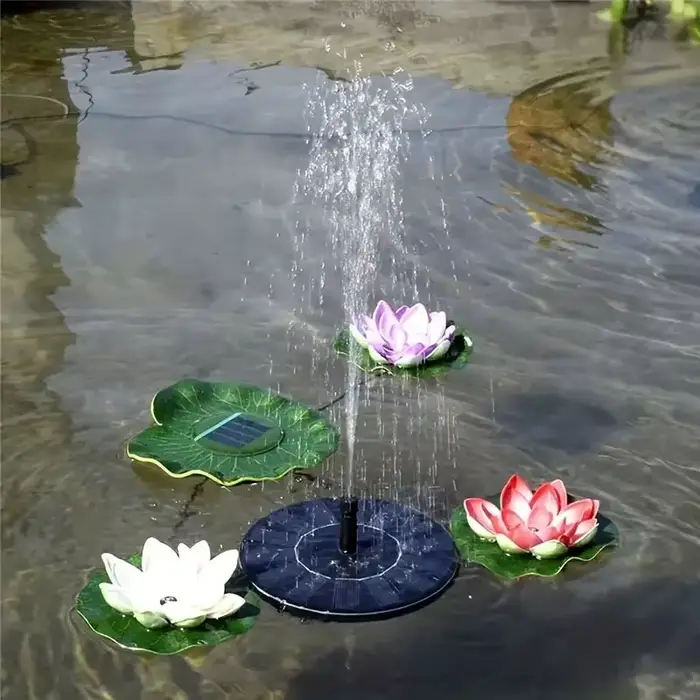 Pompe de fontaine solaire, Kit d'arrosage de plantes à économie d'énergie, fontaine solaire colorée,
