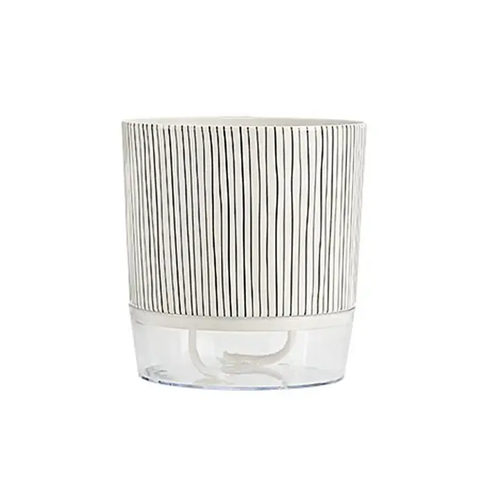 Pot de plantes transparent auto-arrosant, plantes vertes, décoration de bonsaï pour la maison, pot à