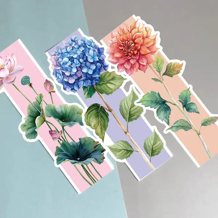 Marque-pages de fleurs