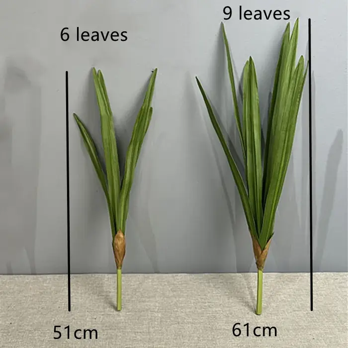 Feuilles d'orchidées épée artificielles