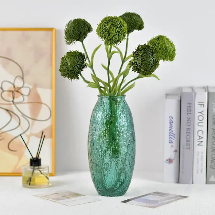 Plante artificielle Dianthus vert de 59 cm pour centre de table