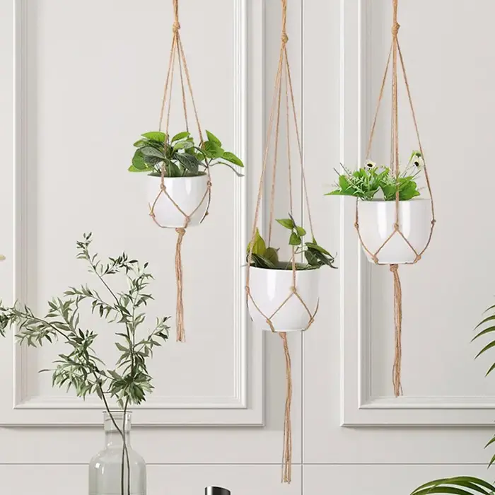 Cintre pour Plantes en Macramé