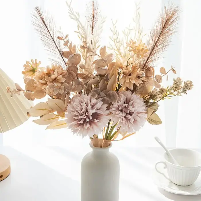 Fleurs artificielles en soie