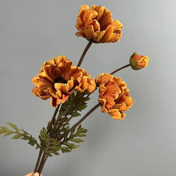 5 pièces de fleurs artificielles en PU
