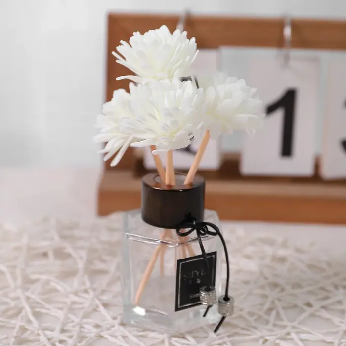 Fleur artificielle en mousse blanche-neige, 20/30 pièces, aromathérapie, décoration de Table de sall
