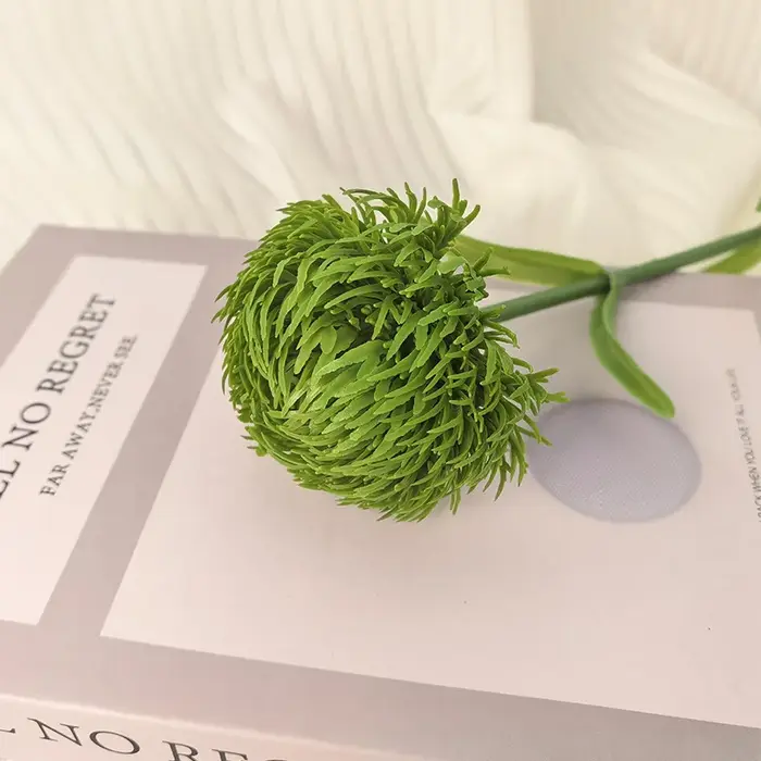 Plante artificielle Dianthus vert de 59 cm pour centre de table