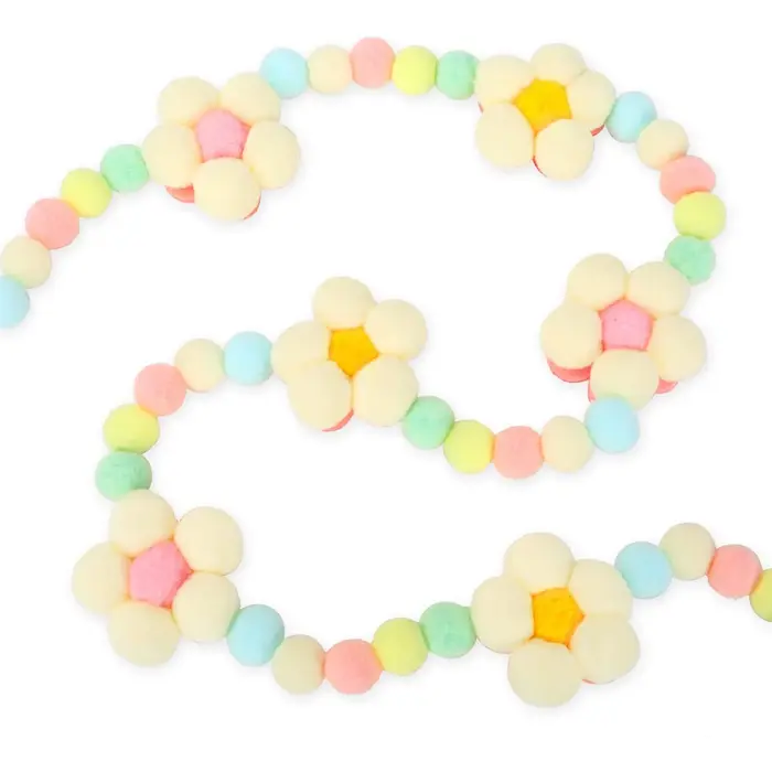 Guirlande de fleurs en feutre, 1 pièce, mignon, coloré, fait à la main, bannière de perles exquise, 