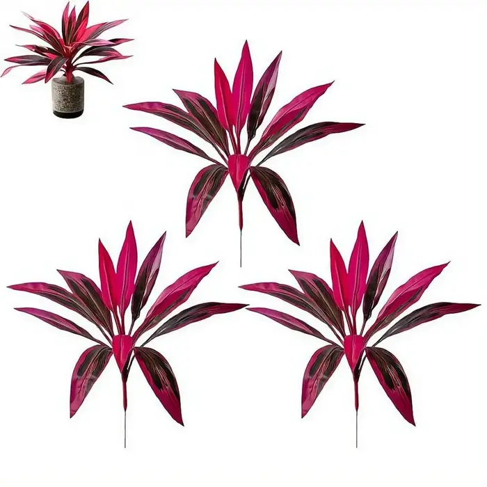 Plante artificielle Cordyline Ti à 12 feuilles