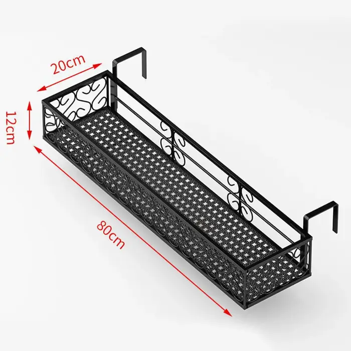 Présentoir de jardinière de garde-corps pour balcon