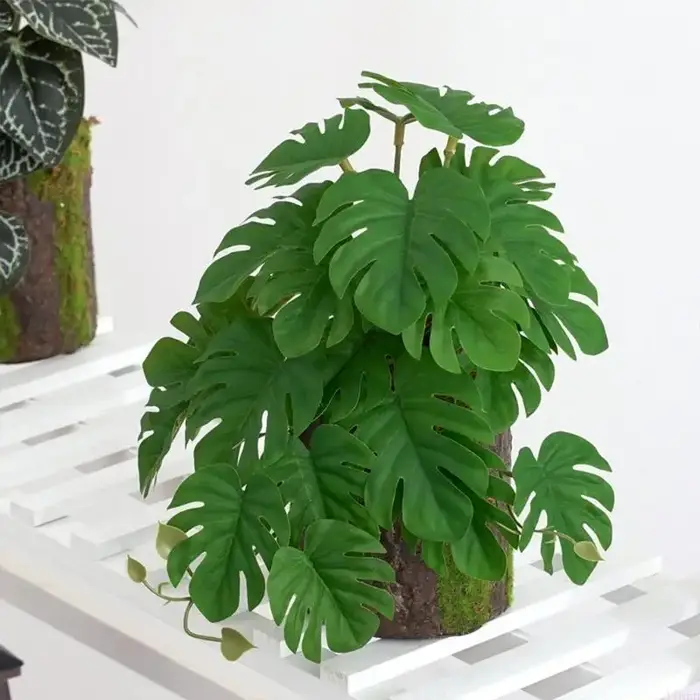 Terrarium Plantes artificielles pour les amphibiens reptiles pour le réservoir réaliste tropicale