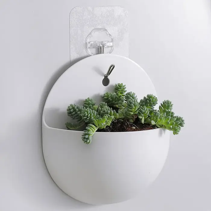 Pot de fleurs mural de style jardin