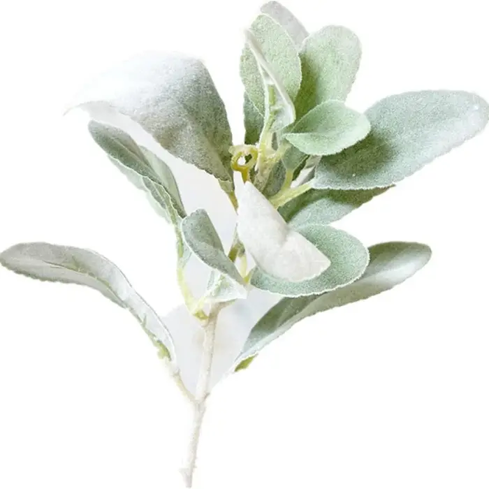 Plantes artificielles flocage oreille de lapin herbe mariage décorations de noël Vase pour la maison