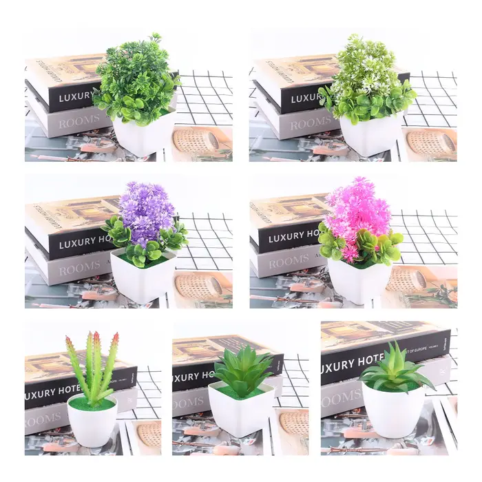 Artificielles Plantes d'Aloès Mini Plantes Forme Bonsaï