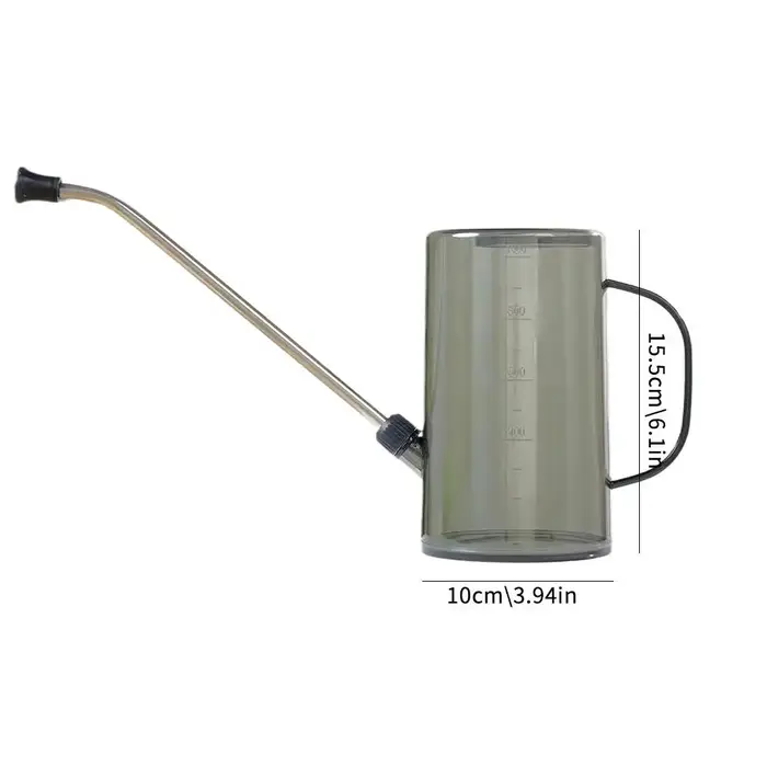 Arrosoir à long bec de 1L avec ensemble de pelle de jardinage, pot d'irrigation pour plantes d'intérieur et d'extérieur, fleurs, bureau