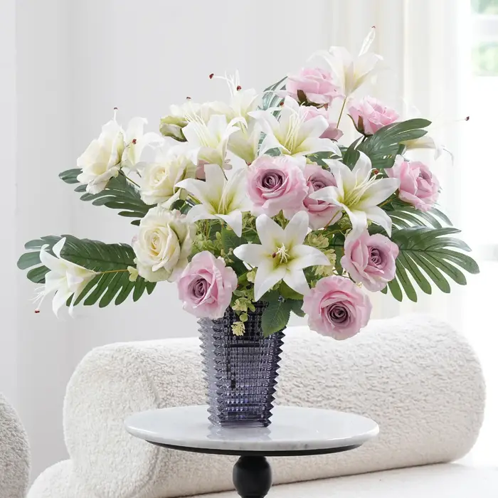 Bouquet de fleurs artificielles en soie X2025