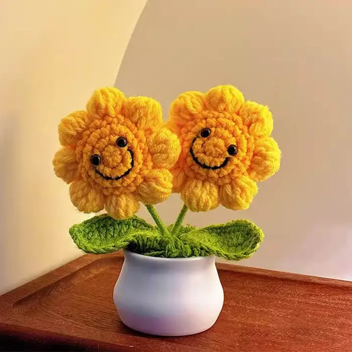 Jolies fleurs au crochet faites à la main