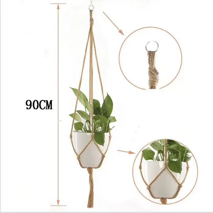 ConfronPlant-Cintre de plante en macramé fait à la main