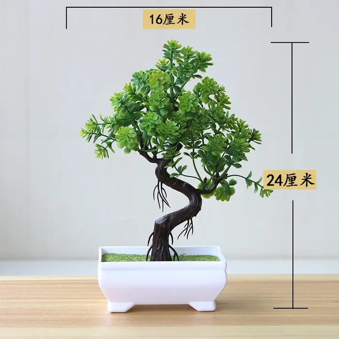 Plantes artificielles bonsaï, 1 pièce, petit arbre, Simulation de fausses fleurs, ornements de Table