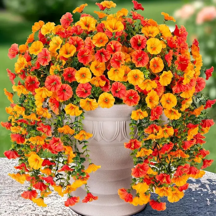 Guirlande de fleurs artificielles Morning Glory pour mariage