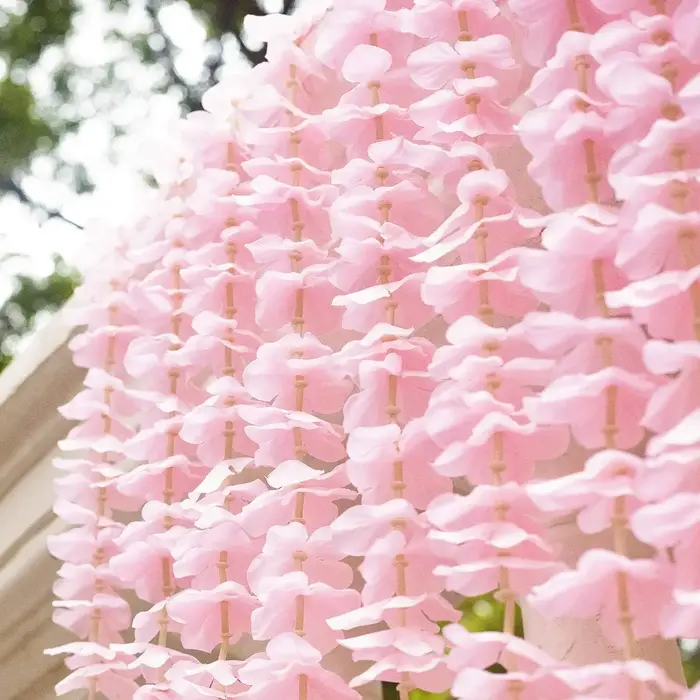 Fleur artificielle en soie cerisier Tengman