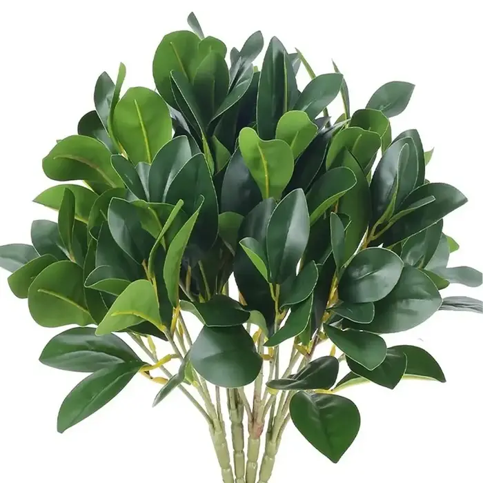 Plantes artificielles Acorn Peperomia 30 cm vertes, feuilles d'eucalyptus, arbustes artificiels de haute qualité pour le bureau
