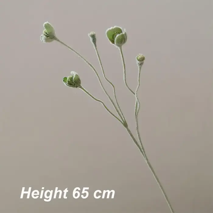 Fleurs artificielles de coquelicot, fausses fleurs à tige longue de 65cm, pour décoration de maison,