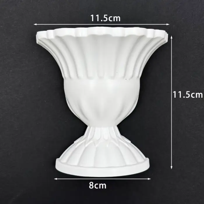 Nouveau vase mural demi-mur style peinture à l'huile française blanc