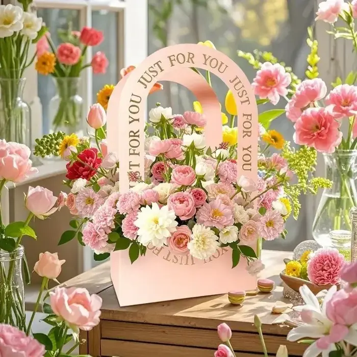 Panier de fleurs à main