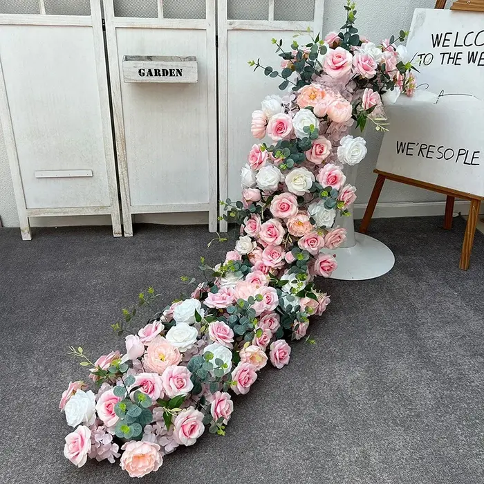 Fleur artificielle queue de paon pour banquet de mariage