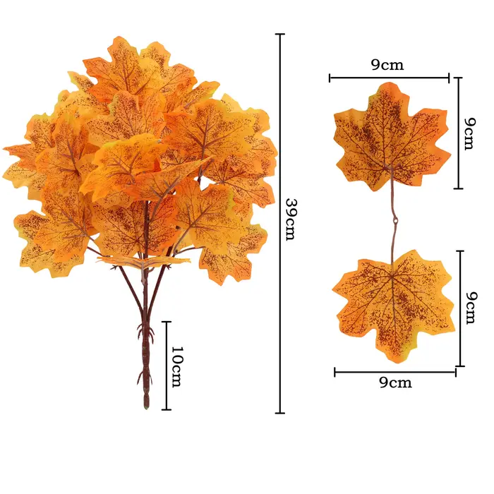 Branche de feuille d'érable plantes artificielles automne