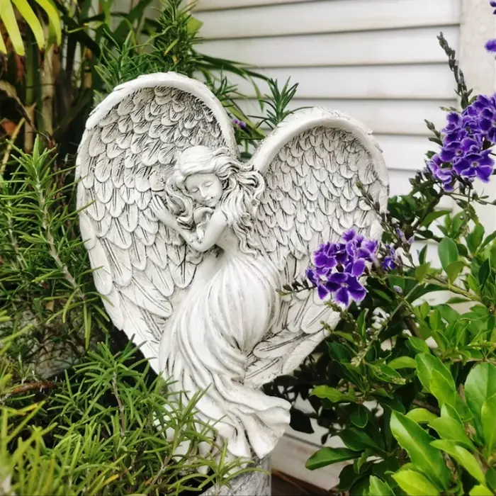Pot de fleur d'ange en résine créative
