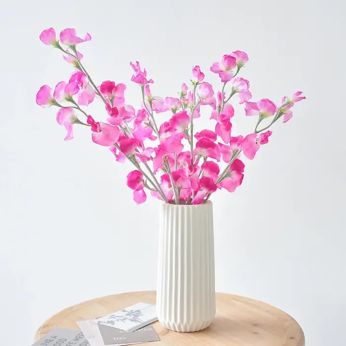 Bouquet de fleurs artificielles de pois