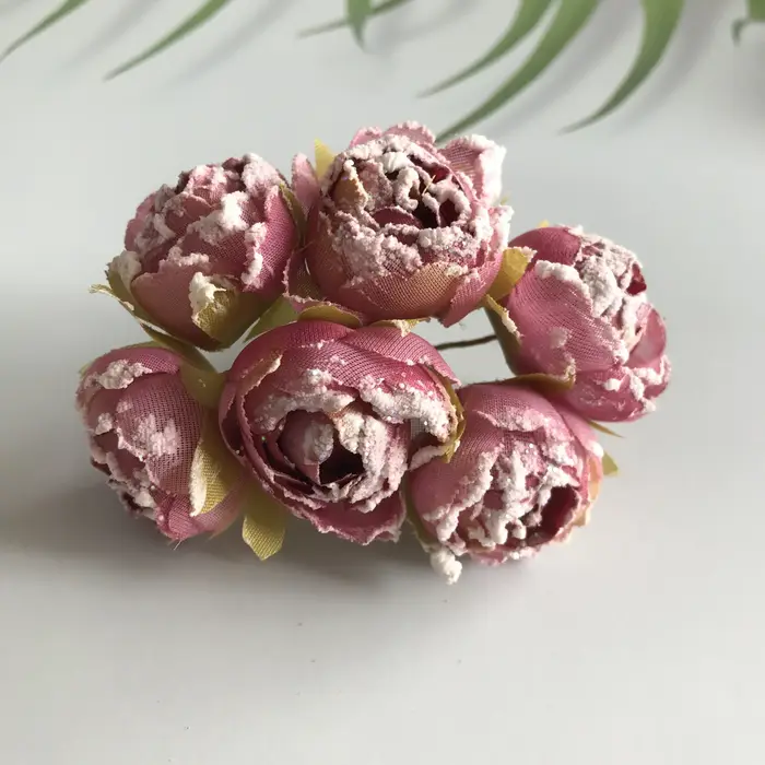 Plante artificielle Roses Bouquet de mariée décoration de Banquet de mariage Scrapbook fleurs à fair