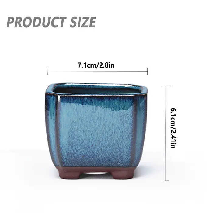 Pot de fleur succulent en céramique avec évent, plantes d'intérieur et d'extérieur faciles à utilise