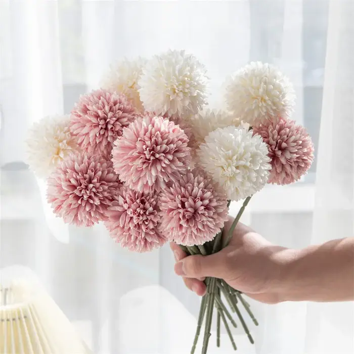 Bouquet de fleurs artificielles d'hortensia