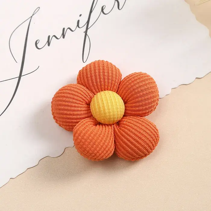 Accessoires de cheveux en coton de remplissage de fleurs