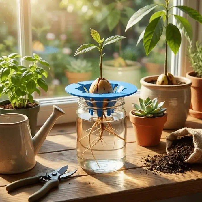 Système de culture hydroponique sans terre pour avocatiers, kit de culture en plastique, dispositif de germination et de plantation