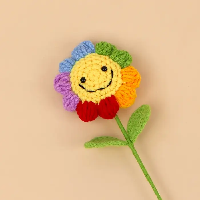 Bouquet de tournesols au crochet