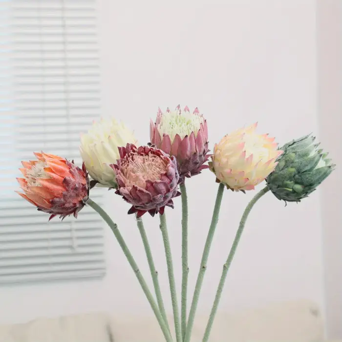 2 pièces de fleurs artificielles en chardon nordique