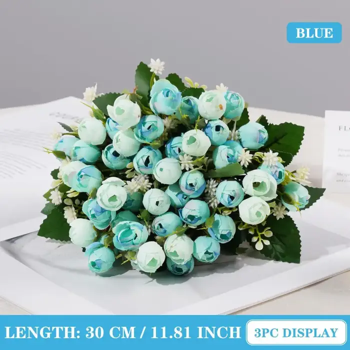 Bouquet de Roses Artificielles Vintage, Fausses Fleurs, Injtrash, pour la Maison, ixde Mariage, Déco