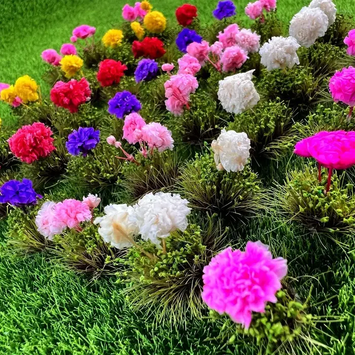 20 pièces de modèles de fleurs artificielles durables