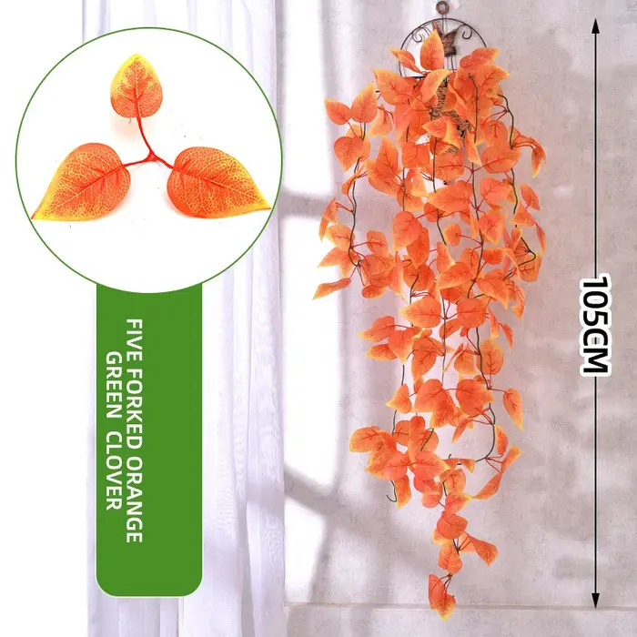 Guirlande de fausses feuilles de lierre artificielles