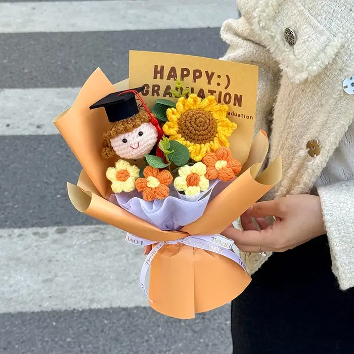 Bouquet de fleurs au crochet