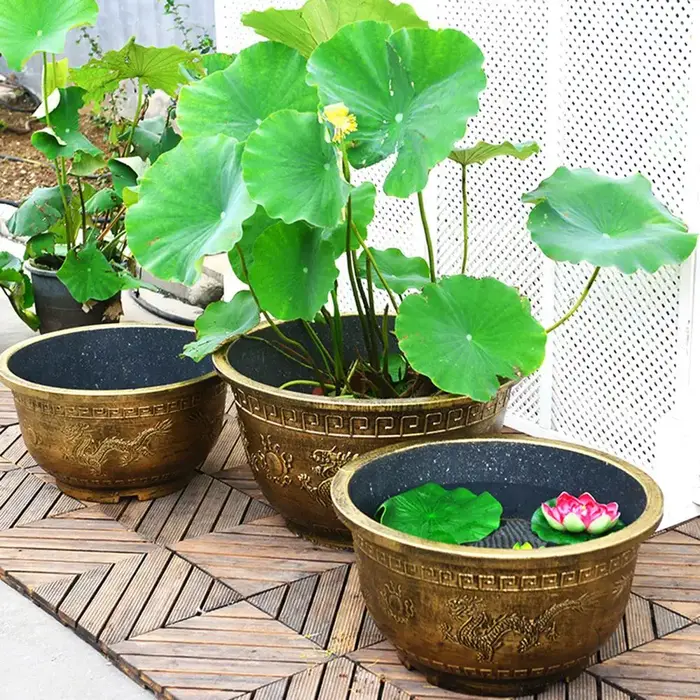 Grand Pot de fleur épais avec trou de Drainage
