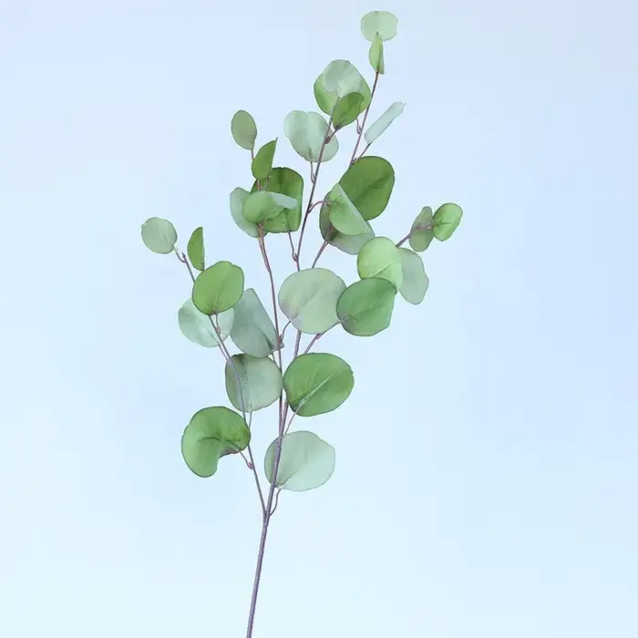 Plantes artificielles de cuir chevelu d'eucalyptus rose
