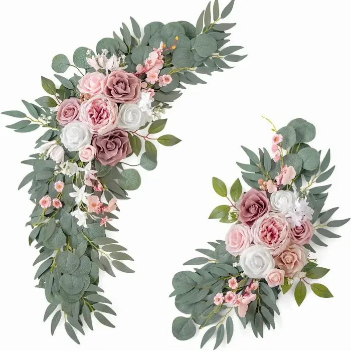 Kit de fleurs artificielles pour arc de mariage