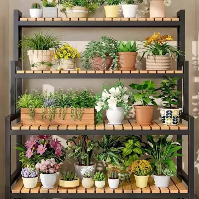 Étagère murale grande pour plantes de balcon